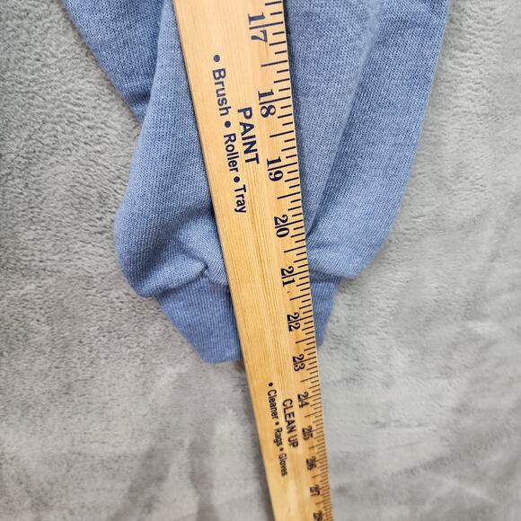 NWT VTG Lee Sweatshirt Unisex XL Blue “Let It Snow” Embroidered Winter Holiday - Picture 12 of 12